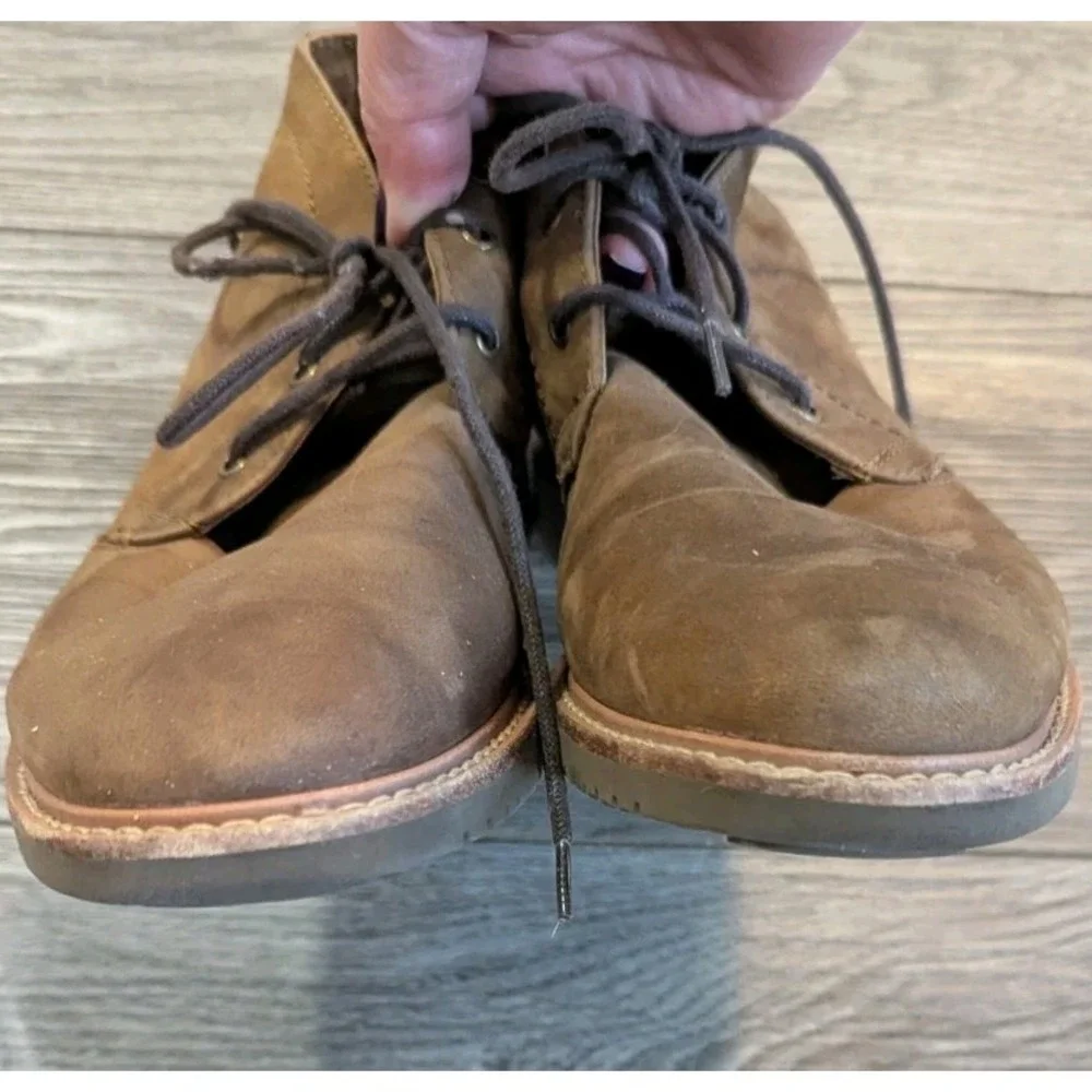 Aldo chukka boots‎ Mens 7.5 Brown Soft Leather Lace Up Outdoor Western Hipster